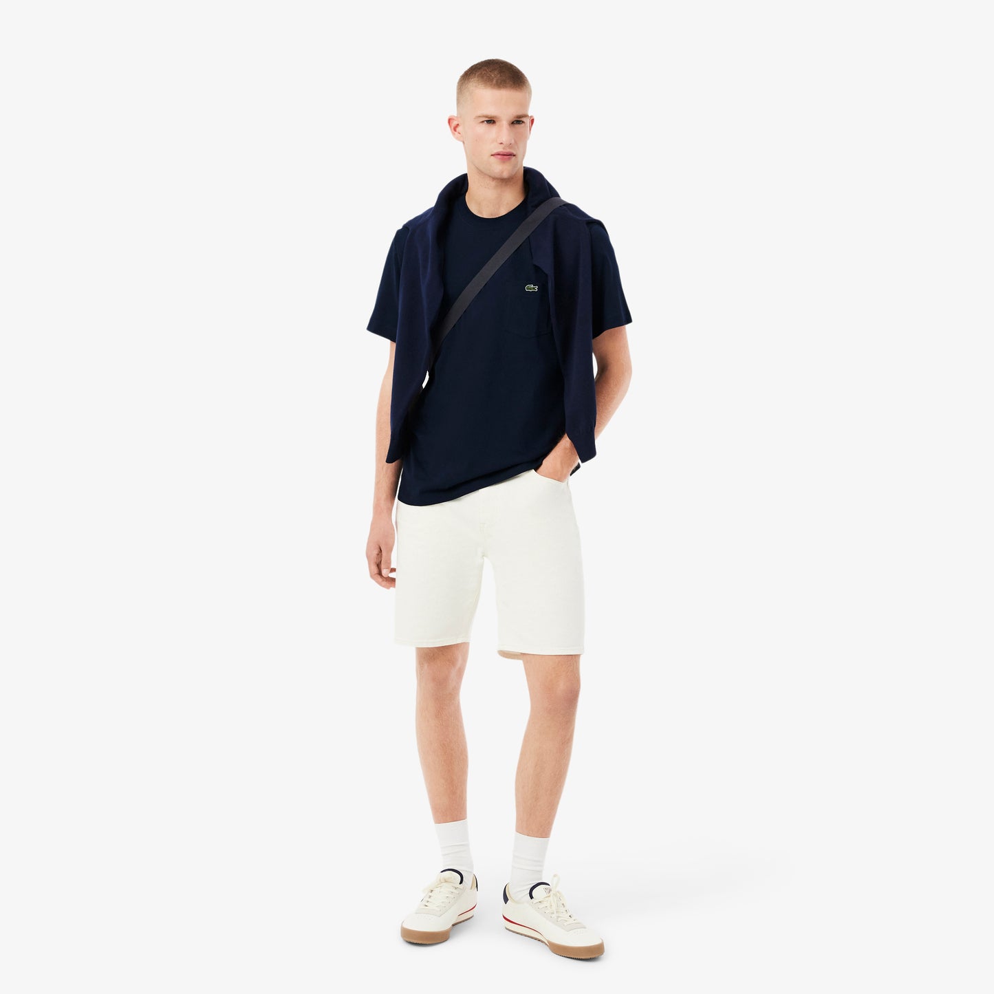 Camiseta De Algodón Con Bolsillo