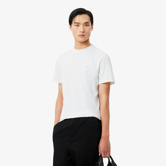 Camiseta De Piqué Con Detalles De Marca De Jacquard