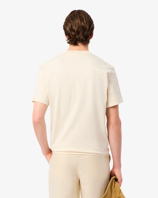 Camiseta De Algodón Pesado Con Marca Bordada