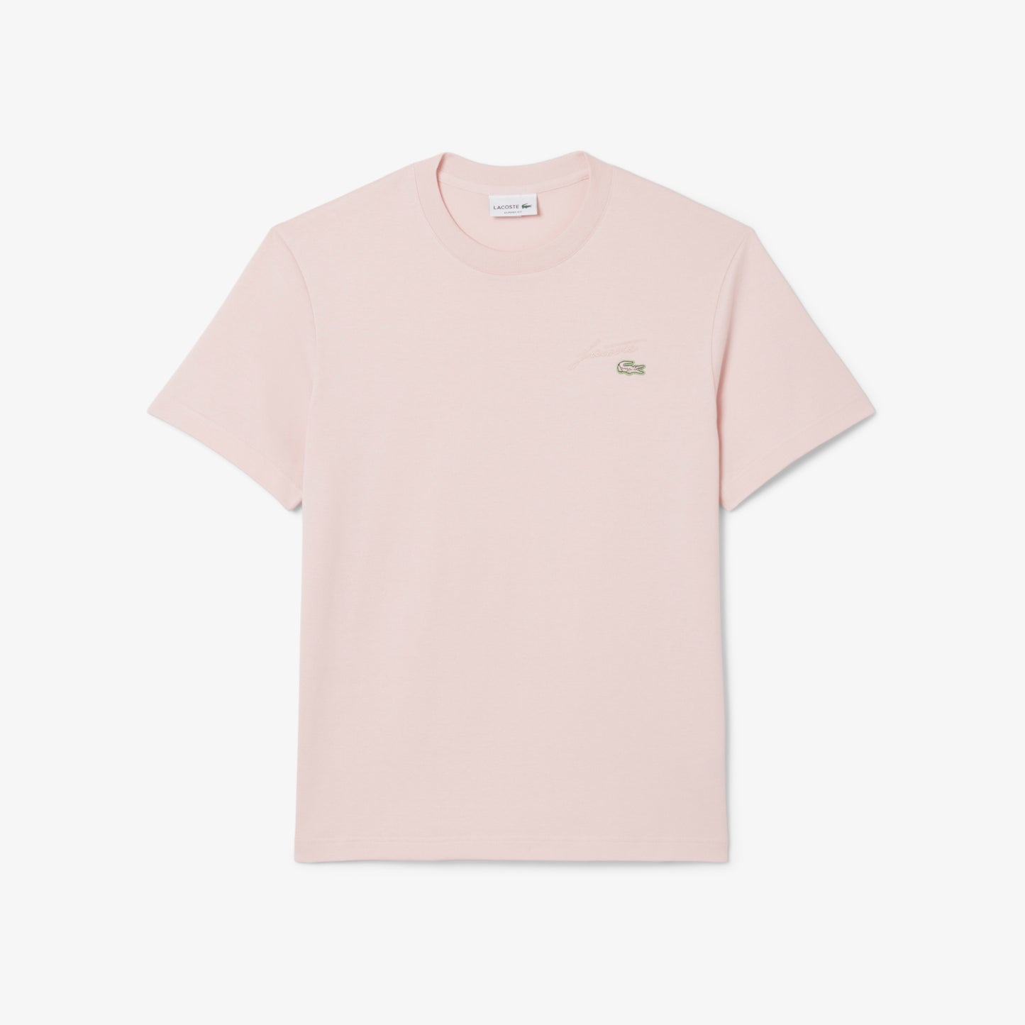 Camiseta De Algodón Pesado Con Marca Bordada