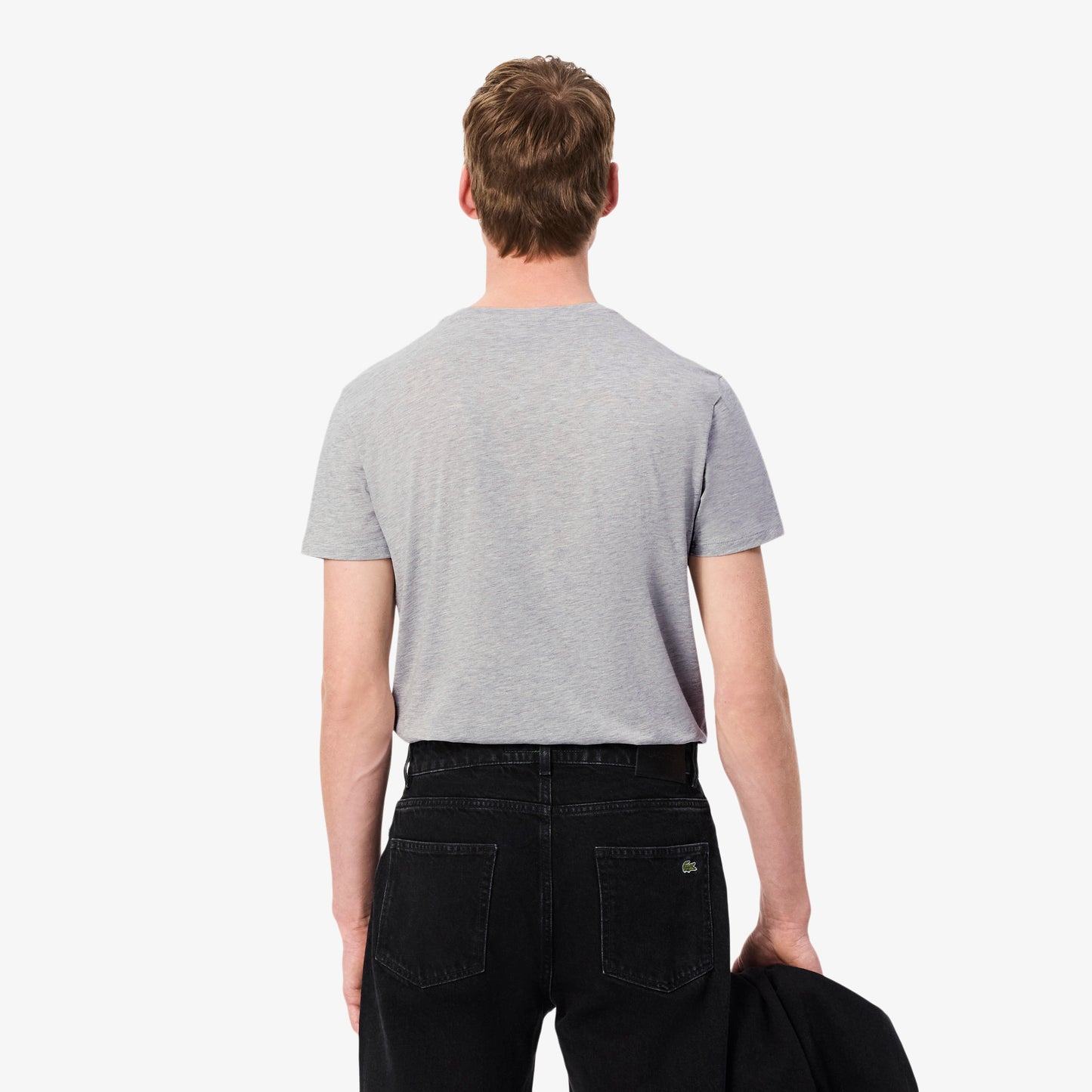 Camiseta De Algodón Pima Con Cuello En V