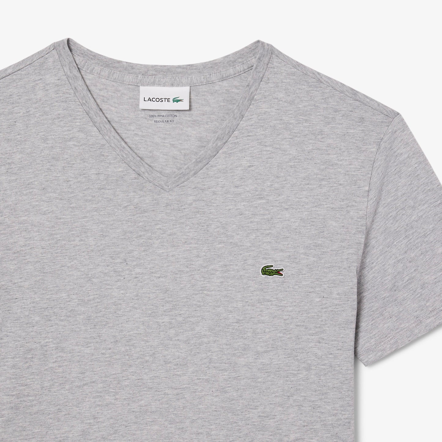 Camiseta De Algodón Pima Con Cuello En V
