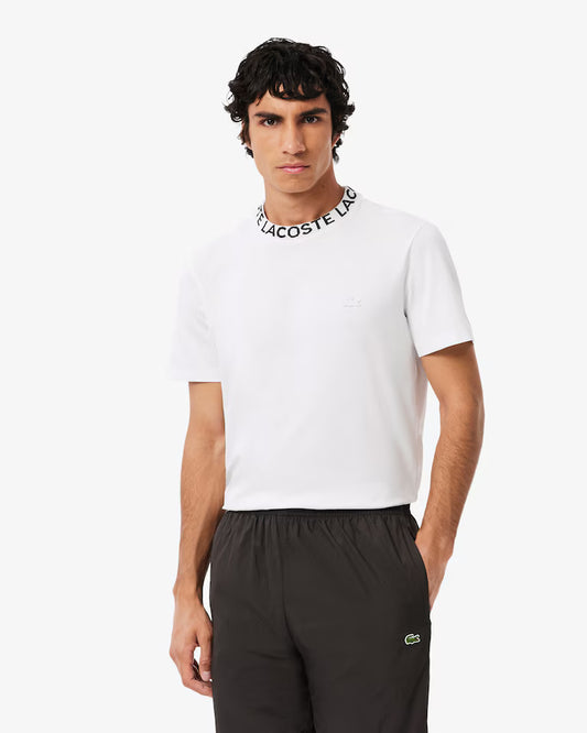 Camiseta De Piqué Y Emblema En Jacquard