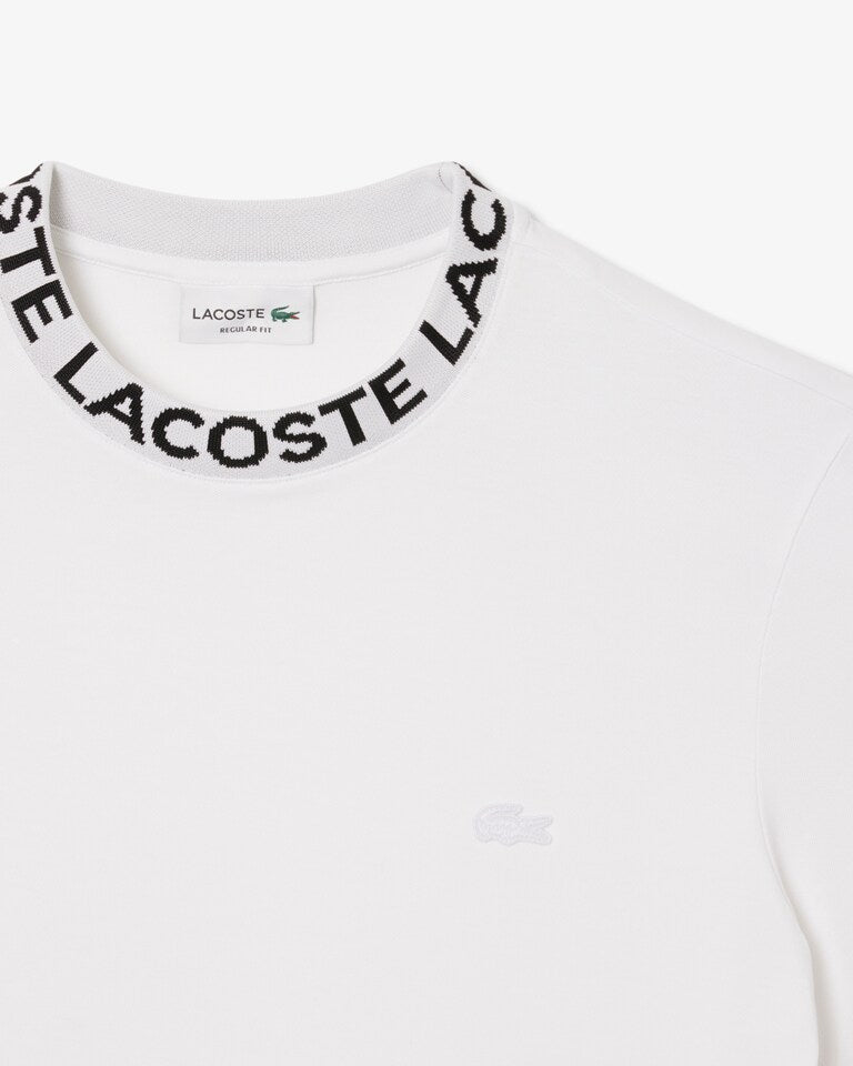 Camiseta De Piqué Y Emblema En Jacquard