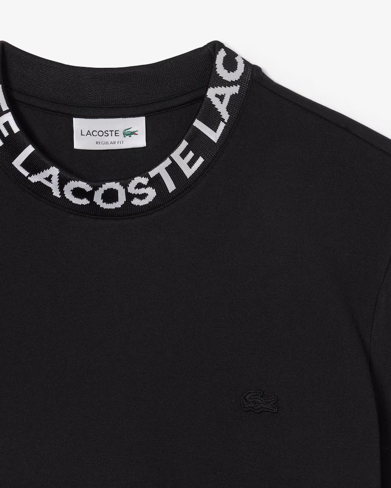 Camiseta De Piqué Y Emblema En Jacquard