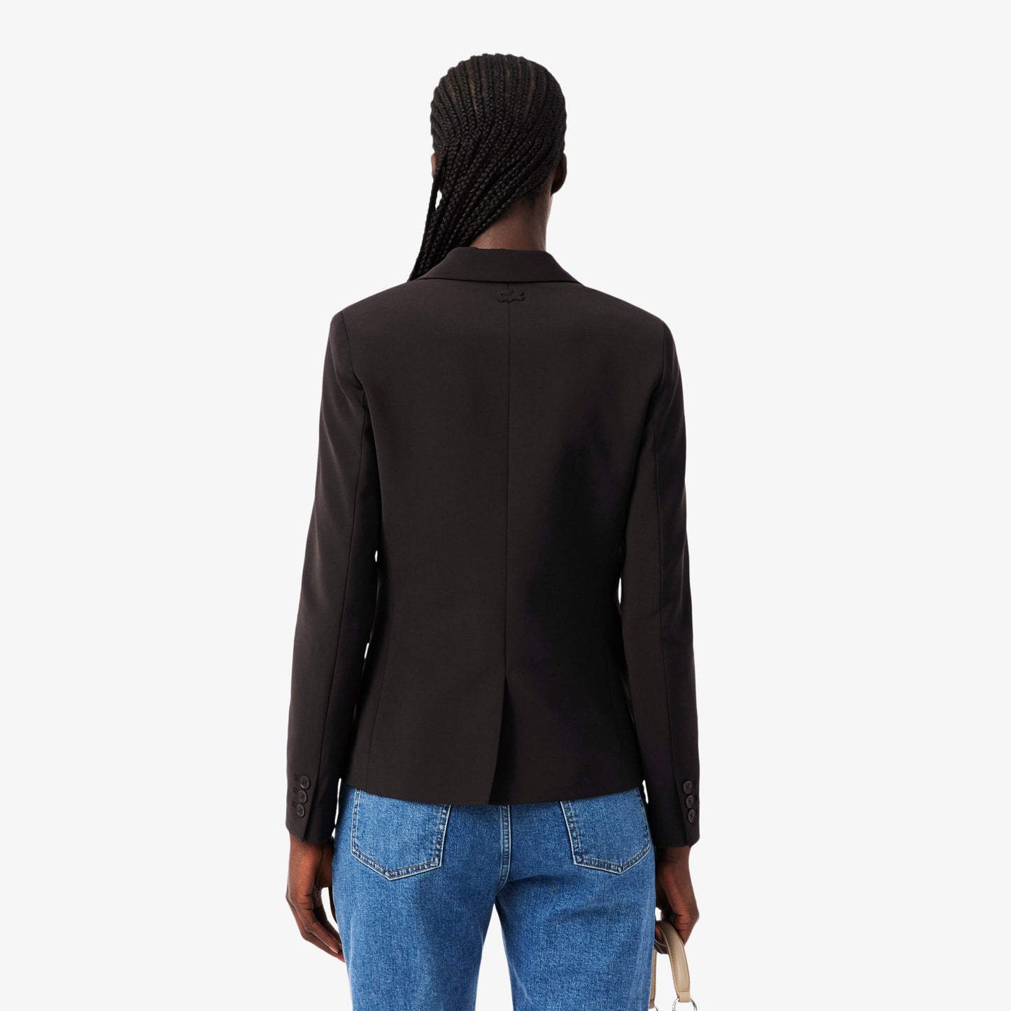 Blazer Con Logo Bordado Al Cuerpo