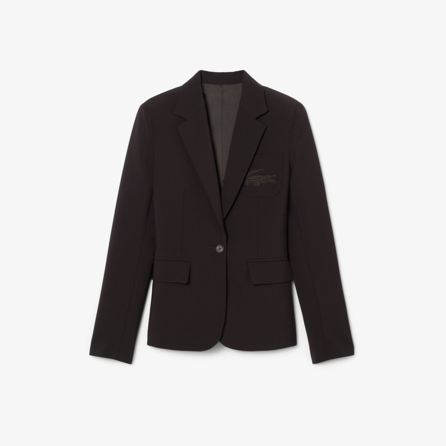 Blazer Con Logo Bordado Al Cuerpo