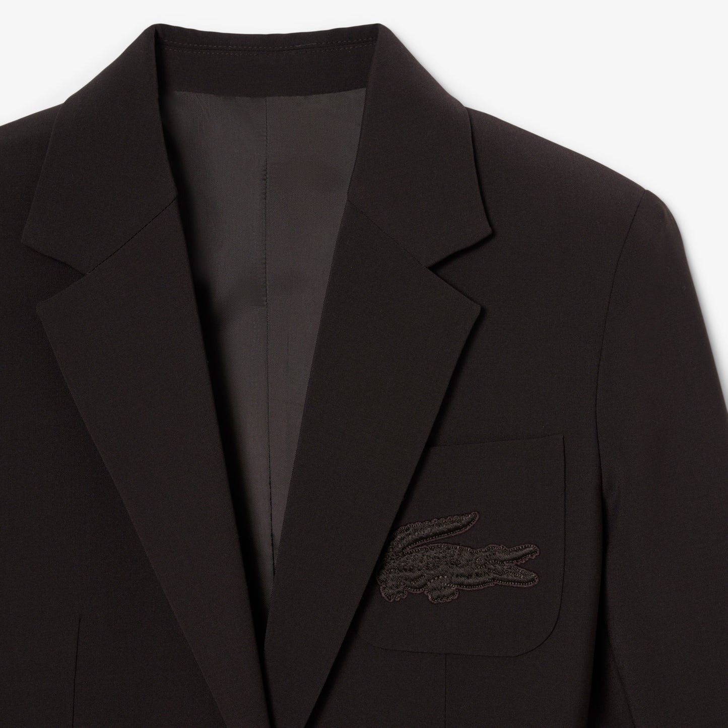 Blazer Con Logo Bordado Al Cuerpo