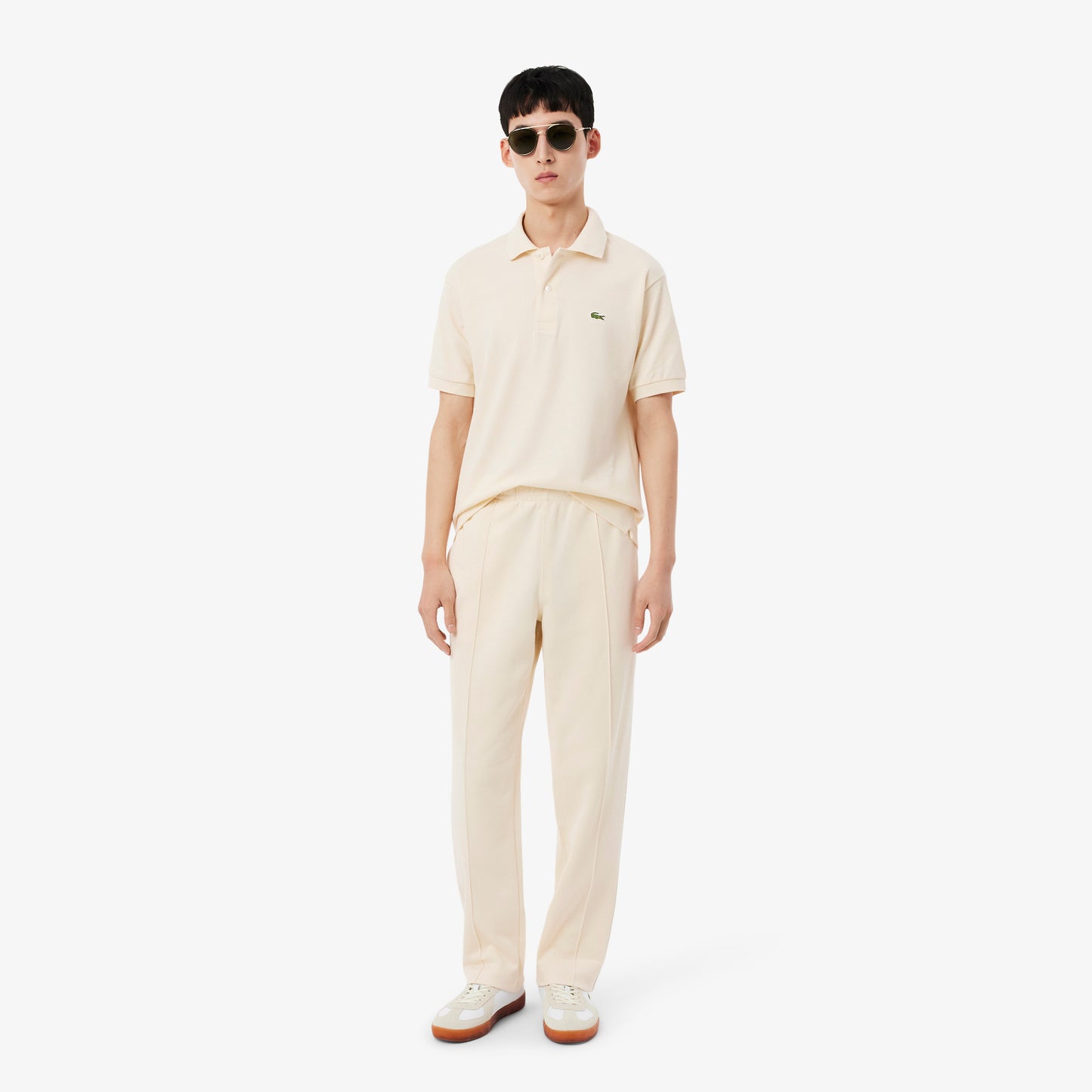 Pantalón De Chándal De Piqué Con Ribete En Contraste
