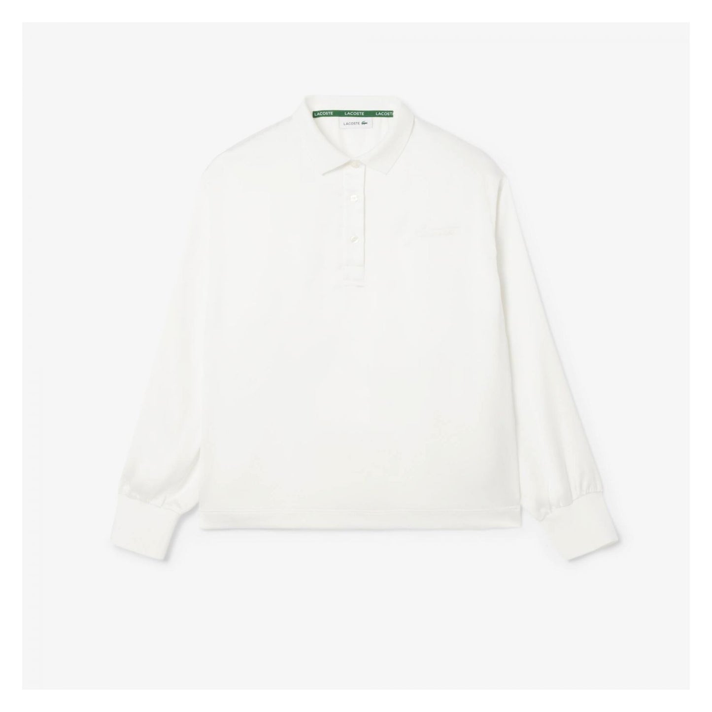 Polo Oversized De Satén Con Mangas Largas
