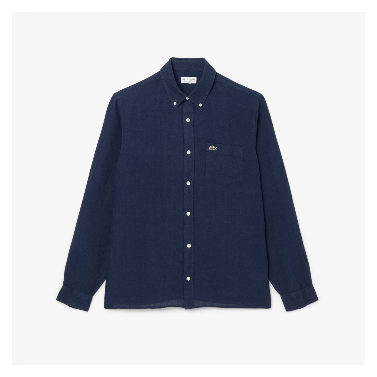Camisa De Lino De Corte Regular