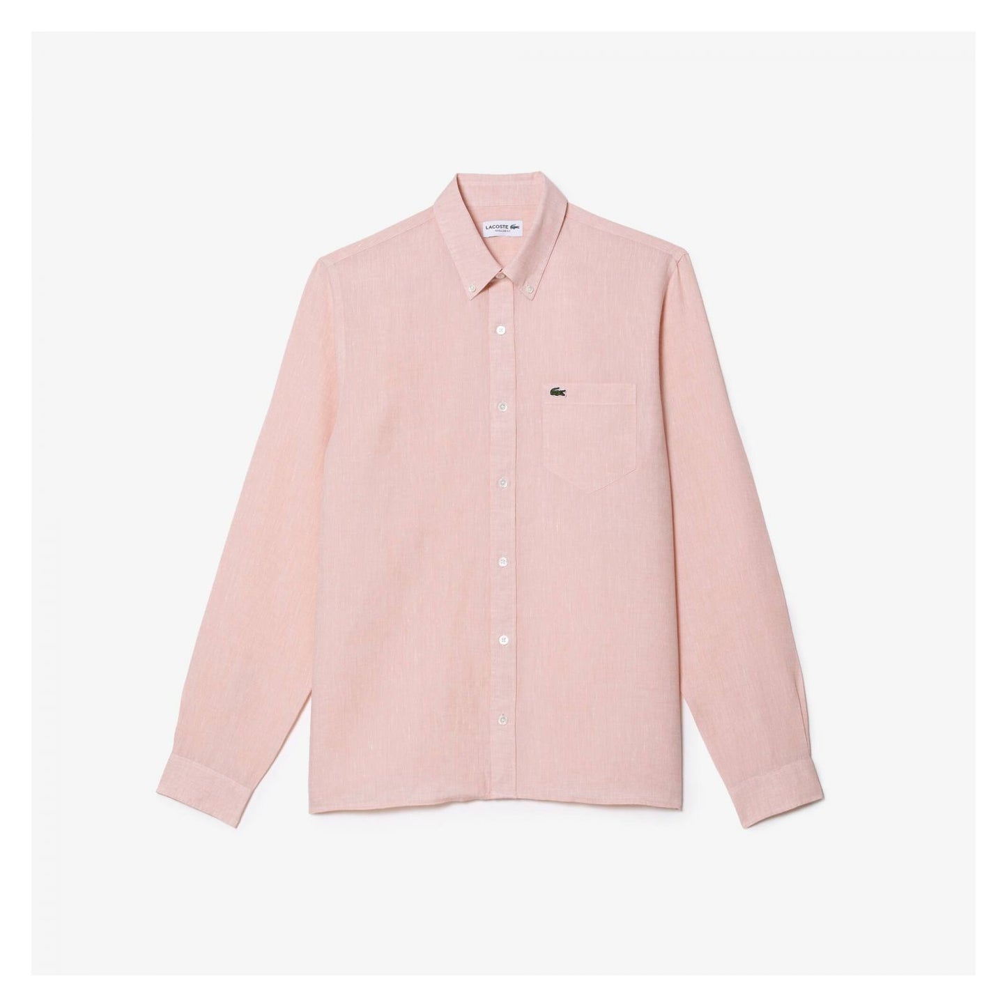 Camisa De Lino De Corte Regular