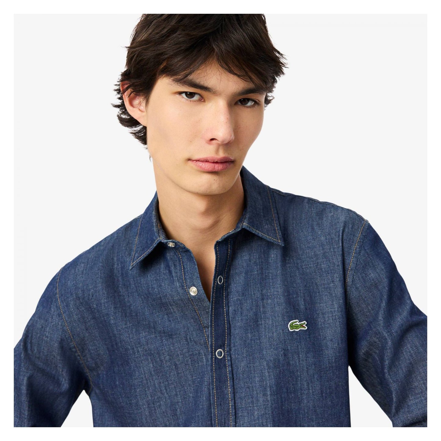 Camisa Denim Ligera De Corte Regular