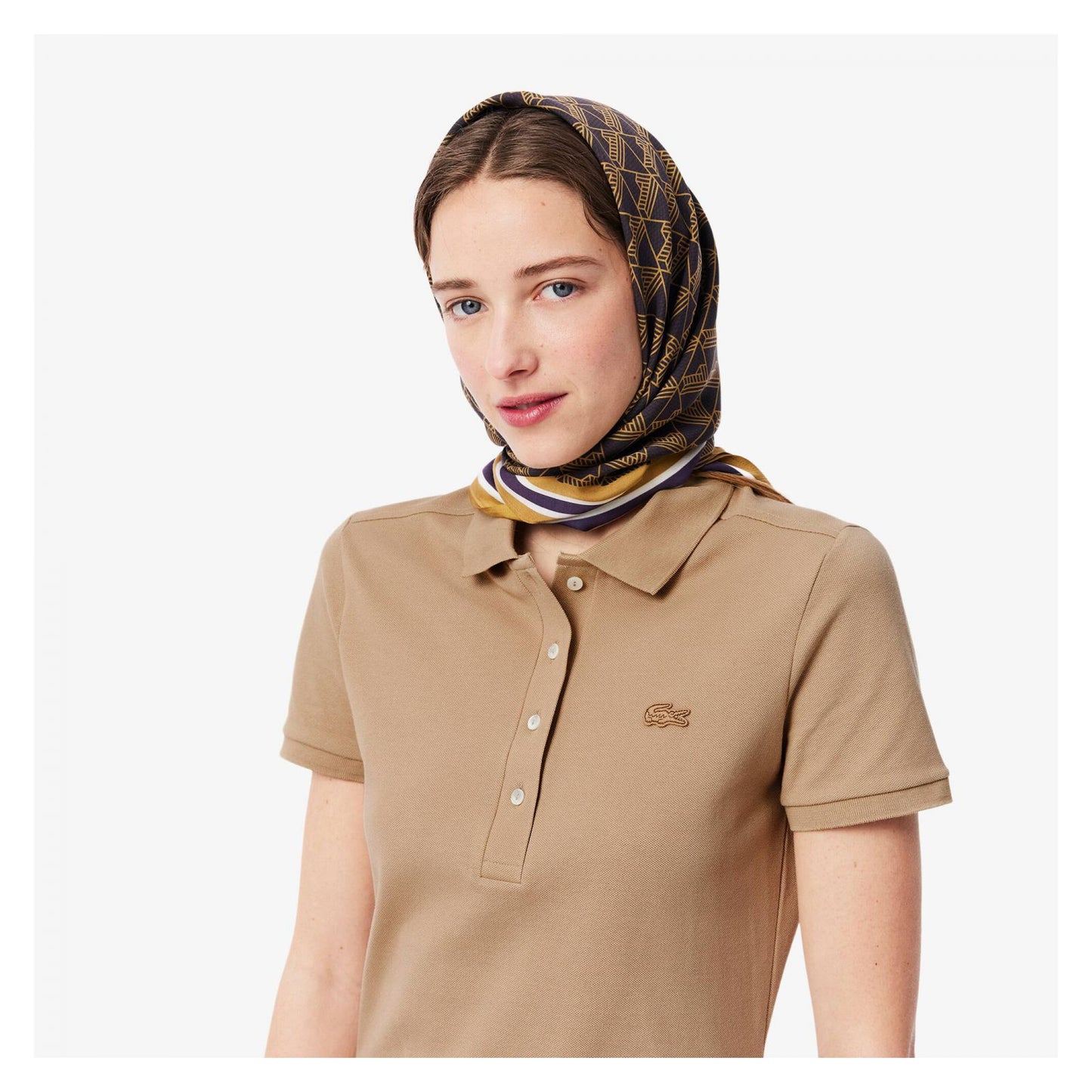 Vestido Estilo Polo De Piqué Elastizado Slim Fit