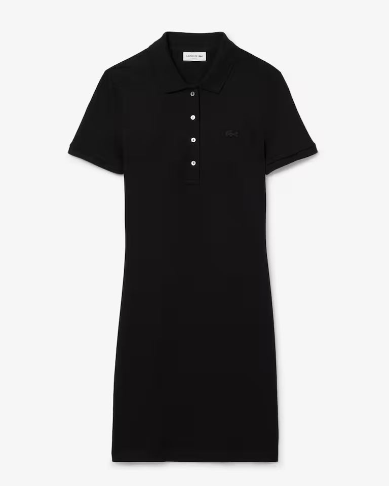 Vestido Estilo Polo De Piqué Elastizado Slim Fit