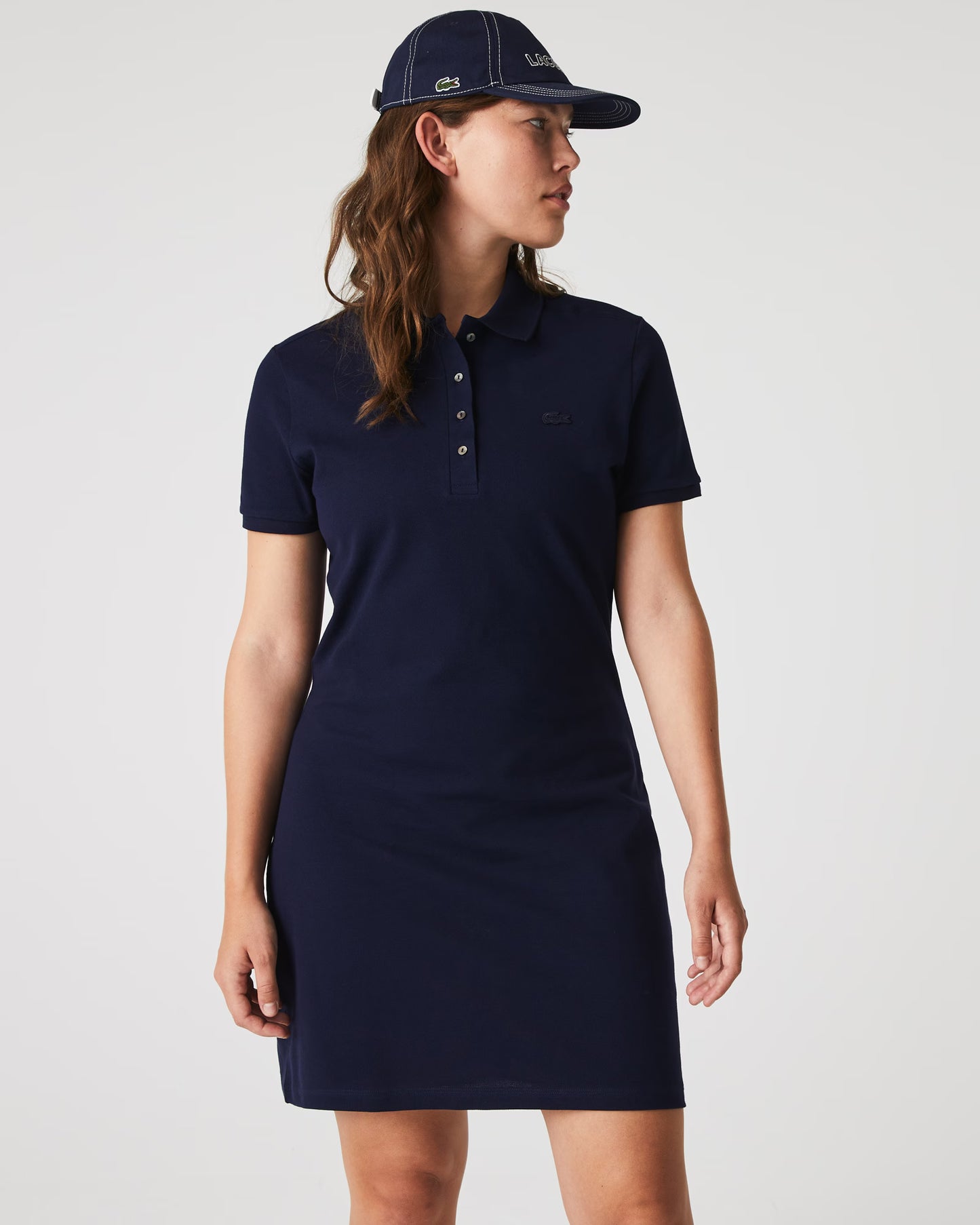 Vestido Estilo Polo De Piqué Elastizado Slim Fit
