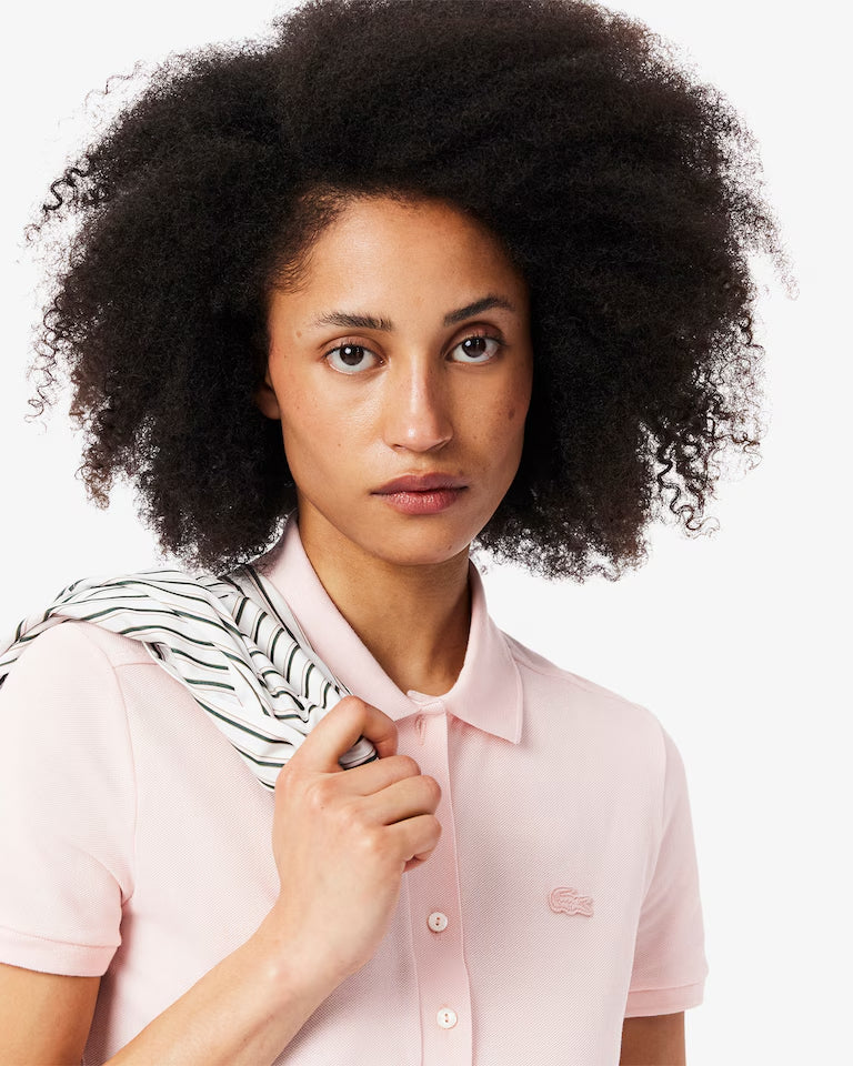 Vestido Estilo Polo De Piqué Elastizado Slim Fit