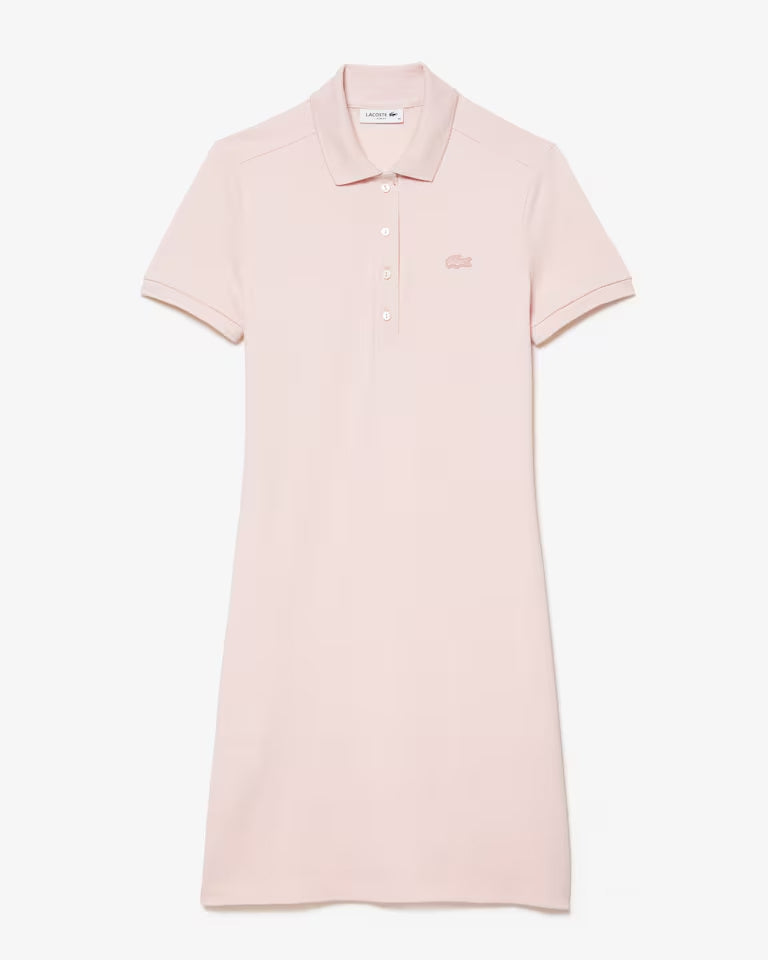 Vestido Estilo Polo De Piqué Elastizado Slim Fit
