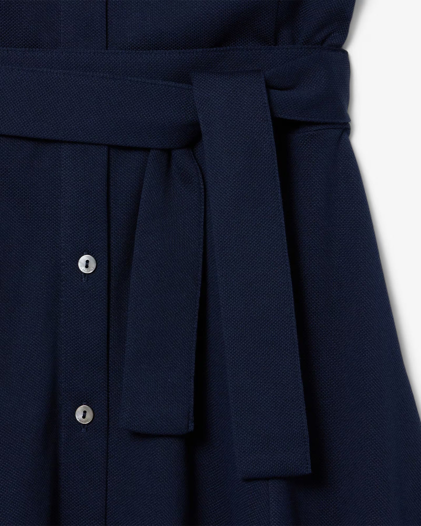 Vestido De Mini Piqué Acampanado