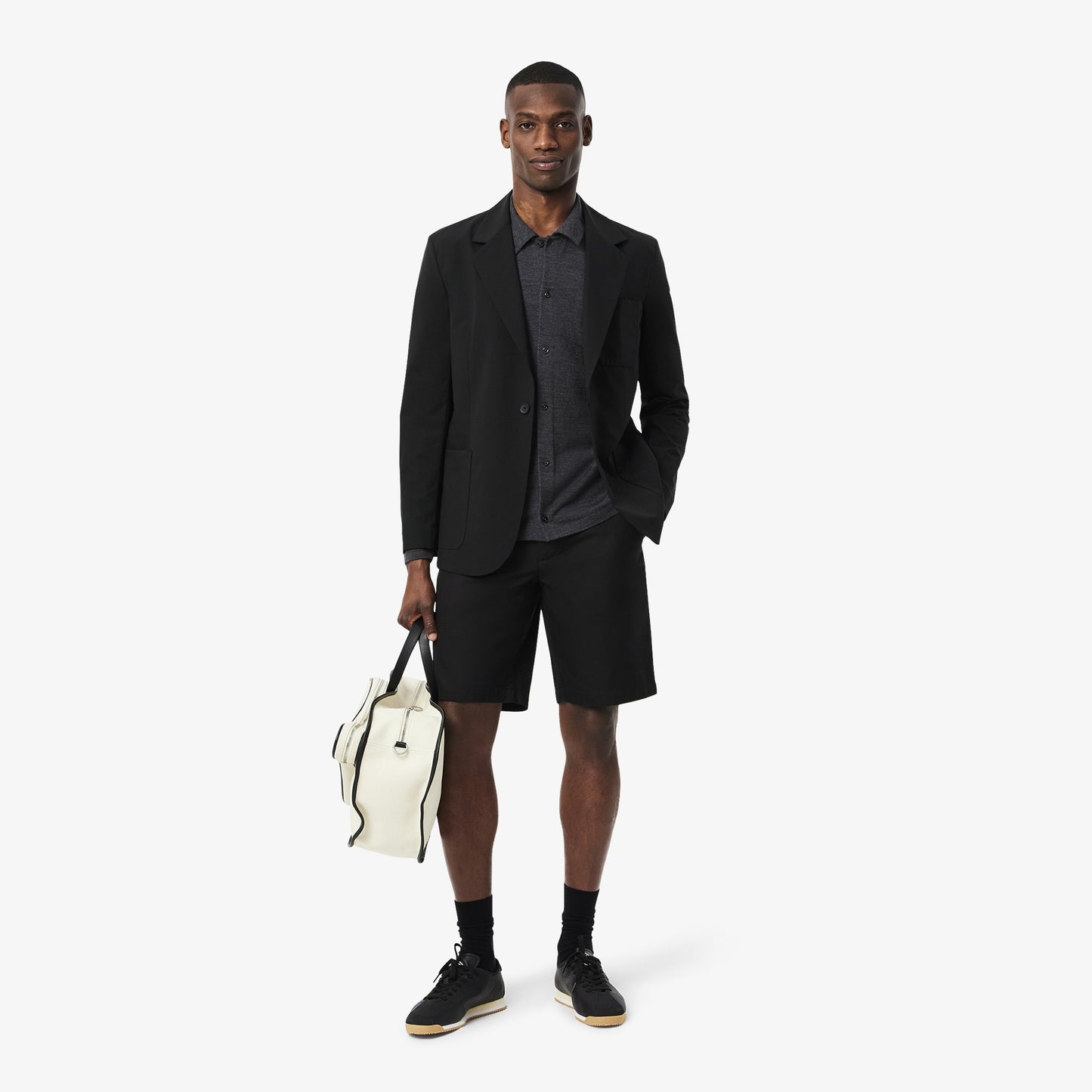 Bermuda De Gabardina Fit Regular