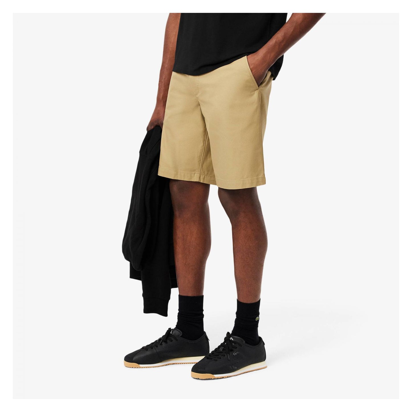 Bermuda De Gabardina Fit Regular