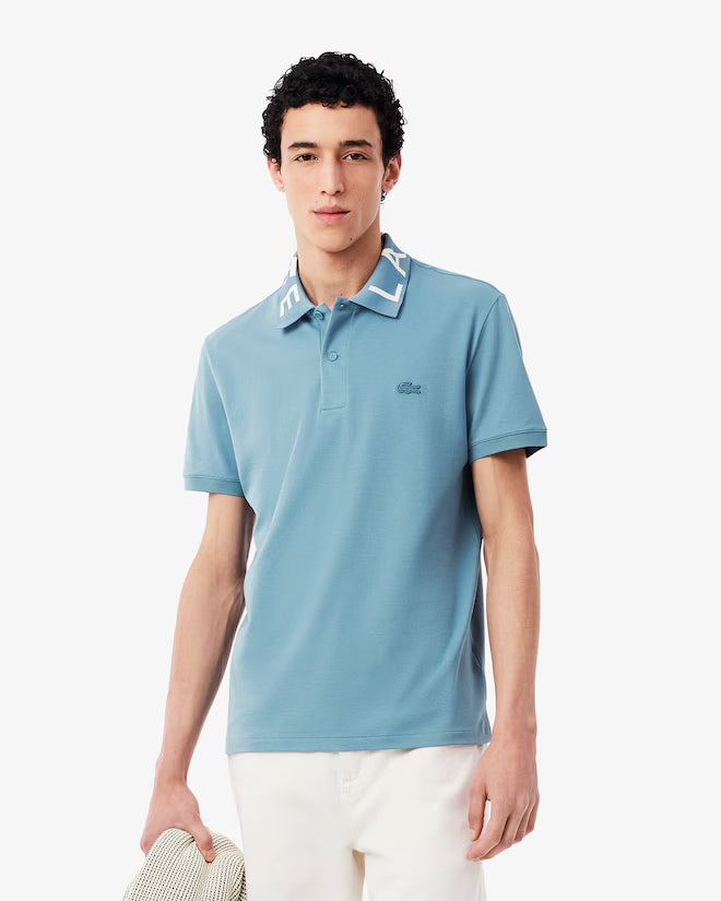 Polo Con Emblema Jacquard Al Cuerpo