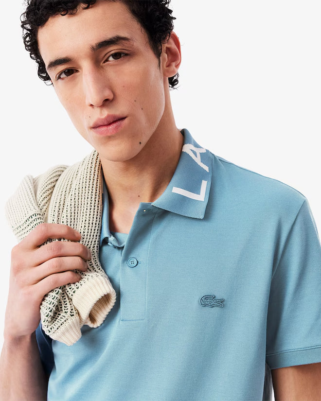 Polo Con Emblema Jacquard Al Cuerpo
