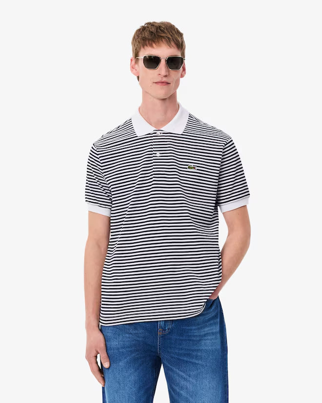 Polo L.12.12 Petit Piqué A Rayas Fit Clásico