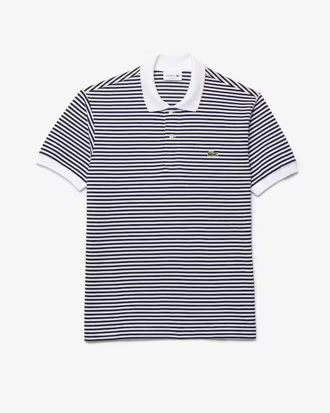 Polo L.12.12 Petit Piqué A Rayas Fit Clásico