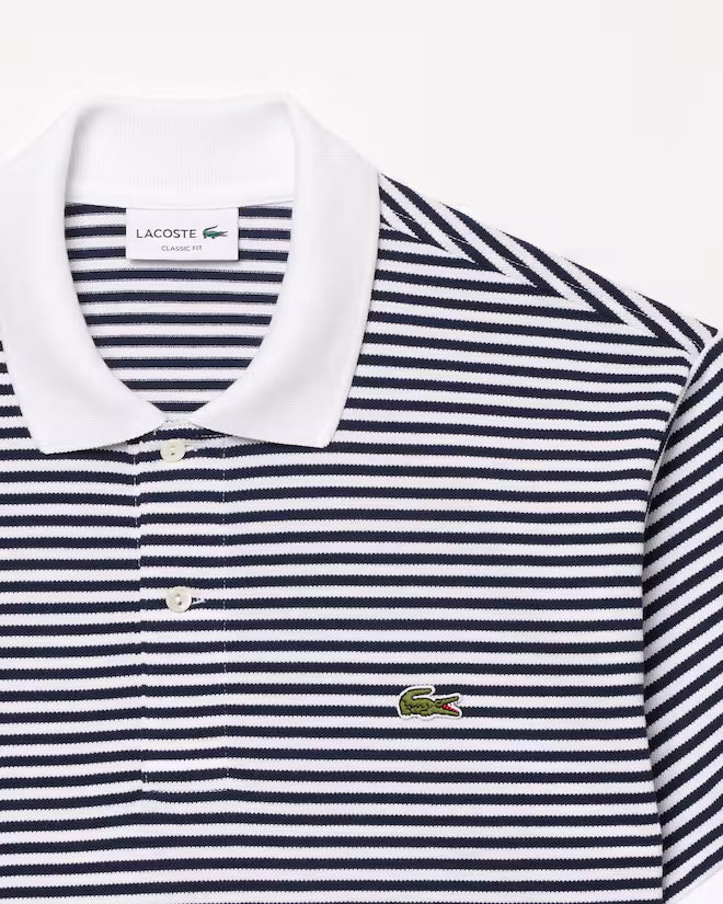 Polo L.12.12 Petit Piqué A Rayas Fit Clásico