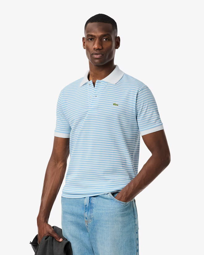 Polo L.12.12 Petit Piqué A Rayas Fit Clásico