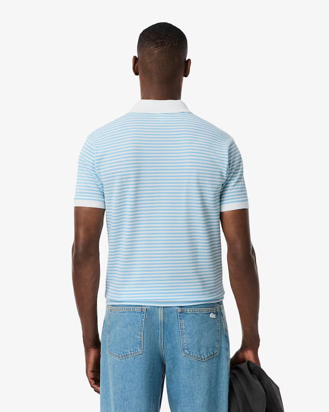 Polo L.12.12 Petit Piqué A Rayas Fit Clásico