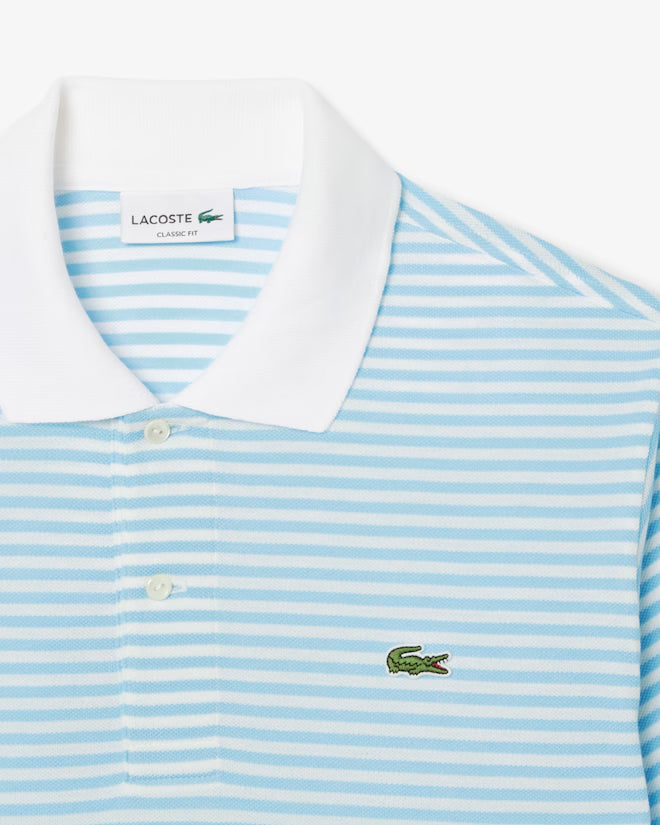 Polo L.12.12 Petit Piqué A Rayas Fit Clásico