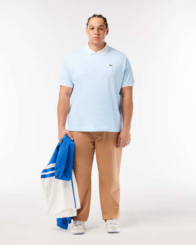 Polo L.12.12 Petit Piqué A Rayas Fit Clásico