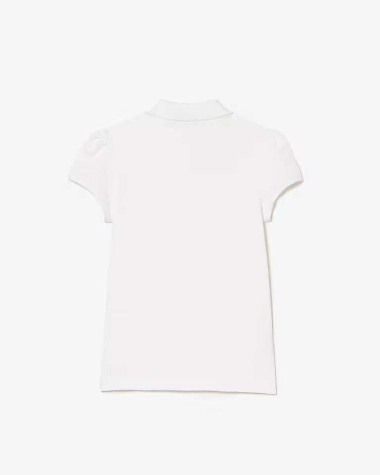 Polo Mini Piqué Con Cuello Ondulado