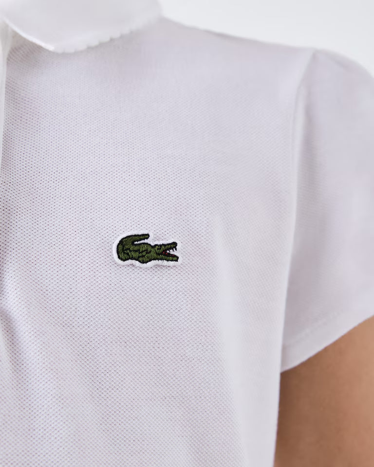 Polo Mini Piqué Con Cuello Ondulado