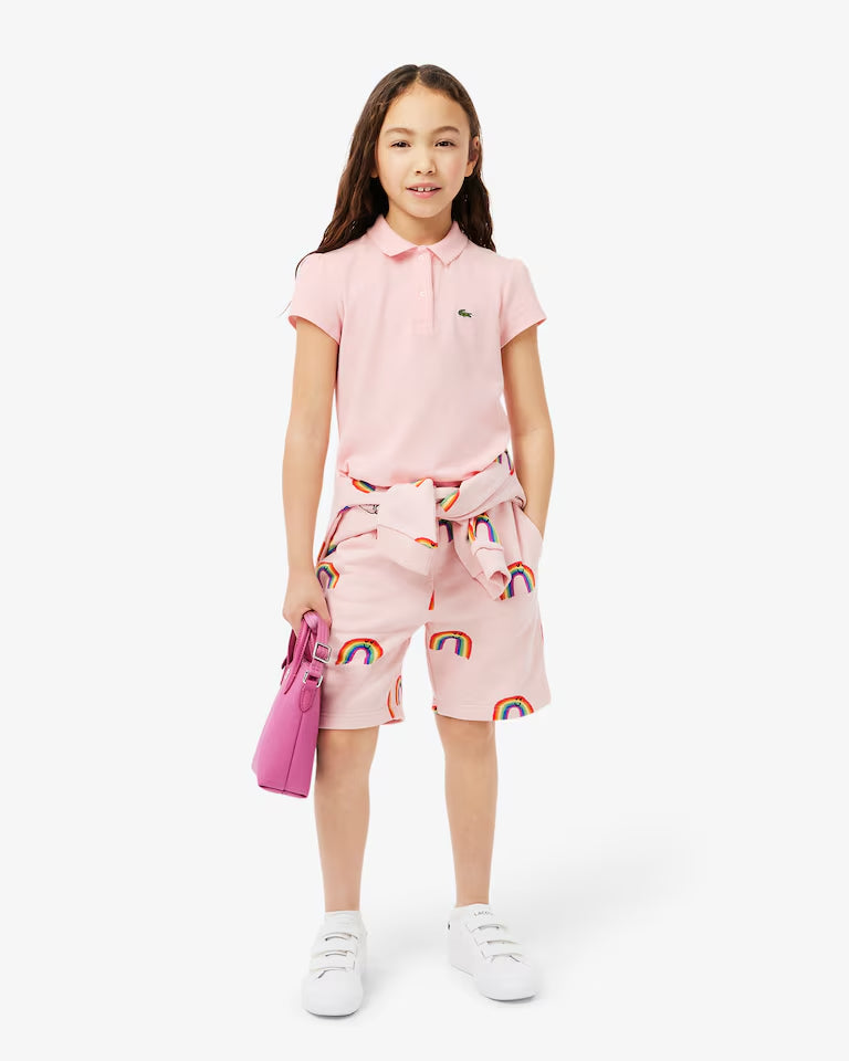 Polo Mini Piqué Con Cuello Ondulado