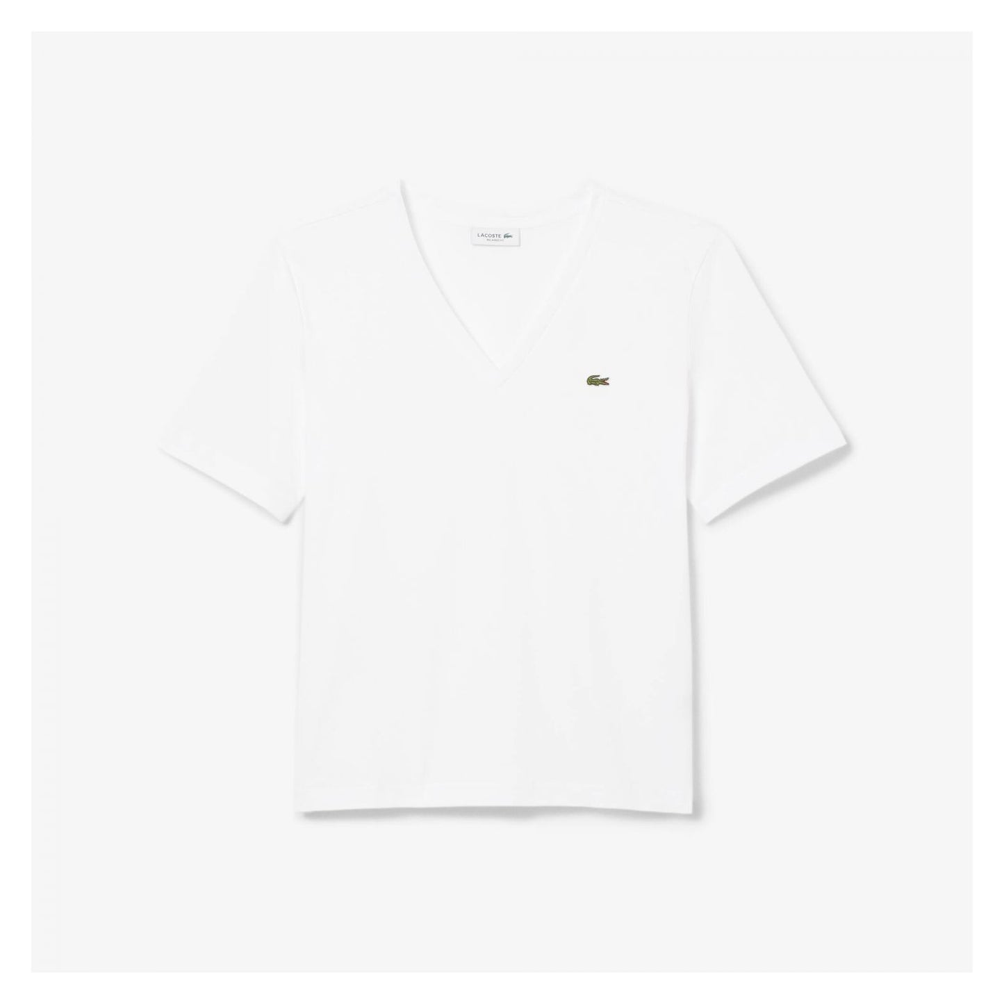 Camiseta De Algodón Suave Cuello En V Fit Relax