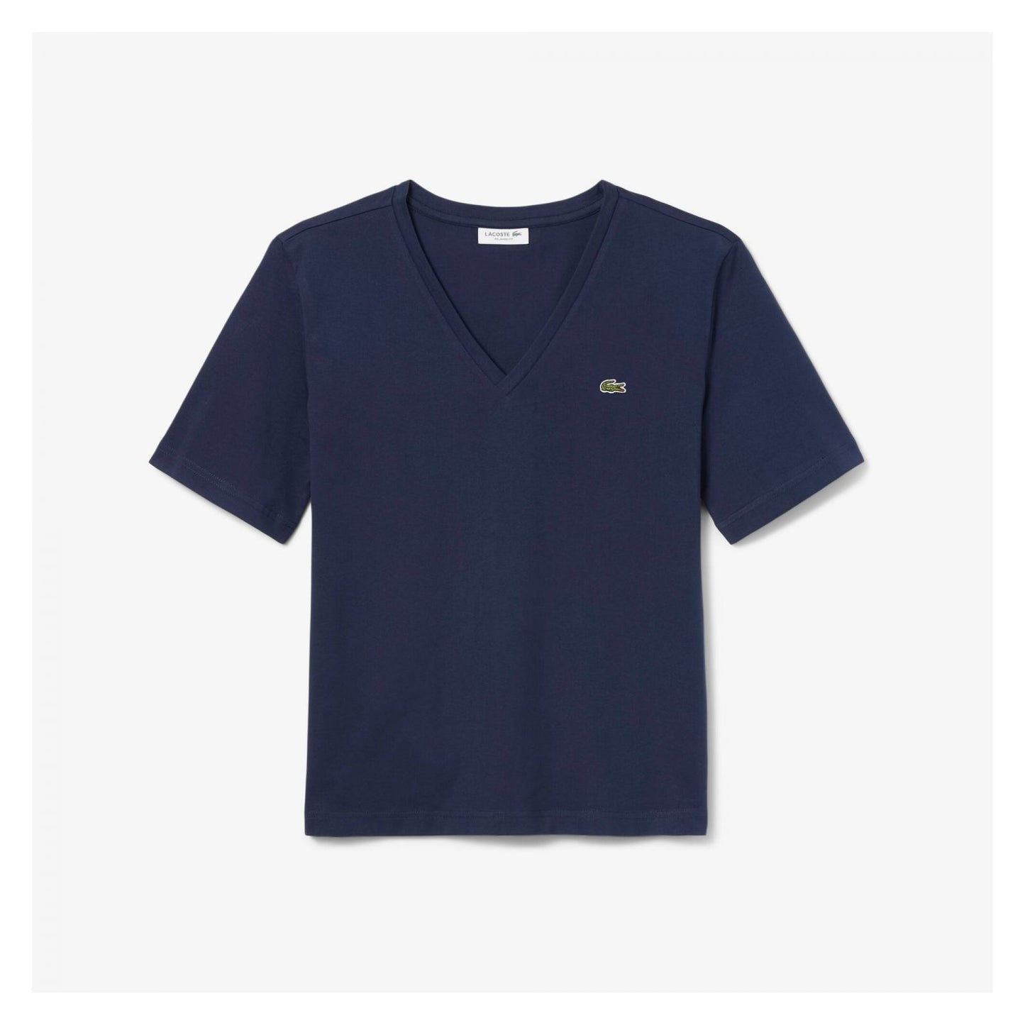 Camiseta De Algodón Suave Cuello En V Fit Relax