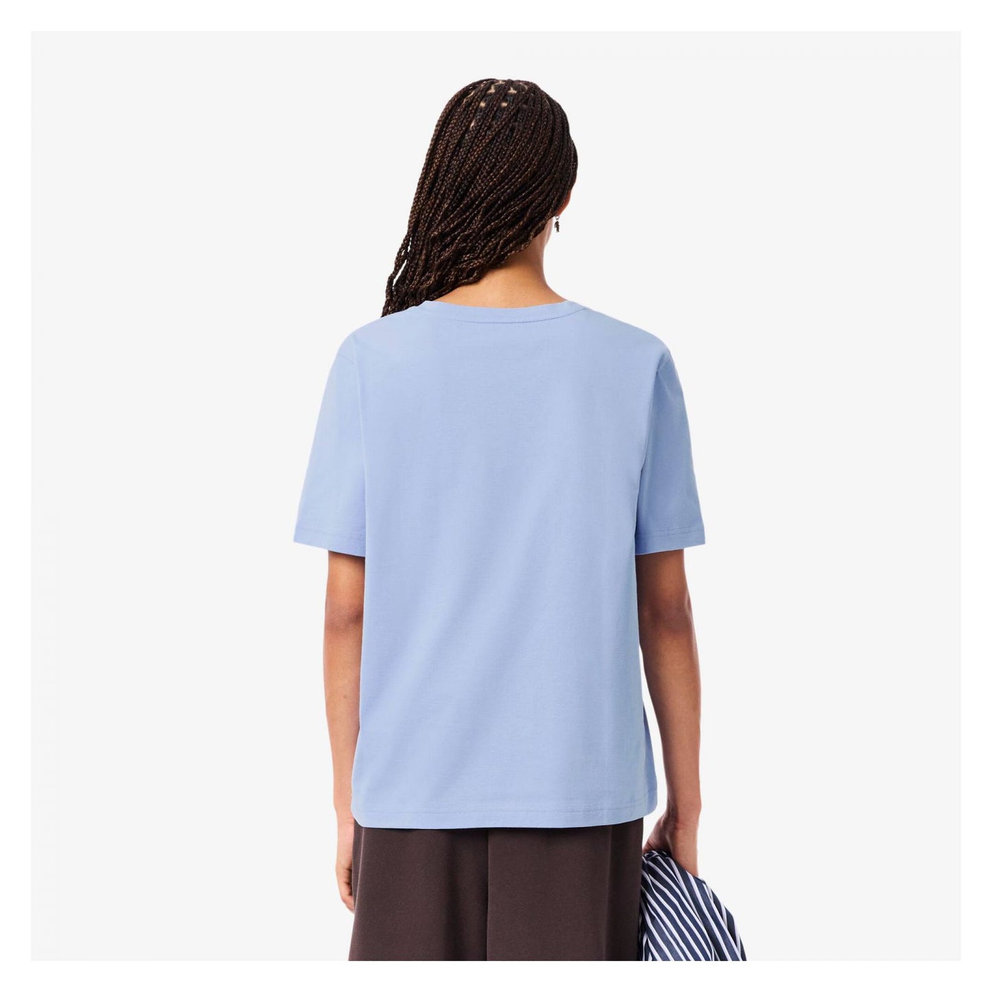 Camiseta De Algodón Suave Cuello En V Fit Relax