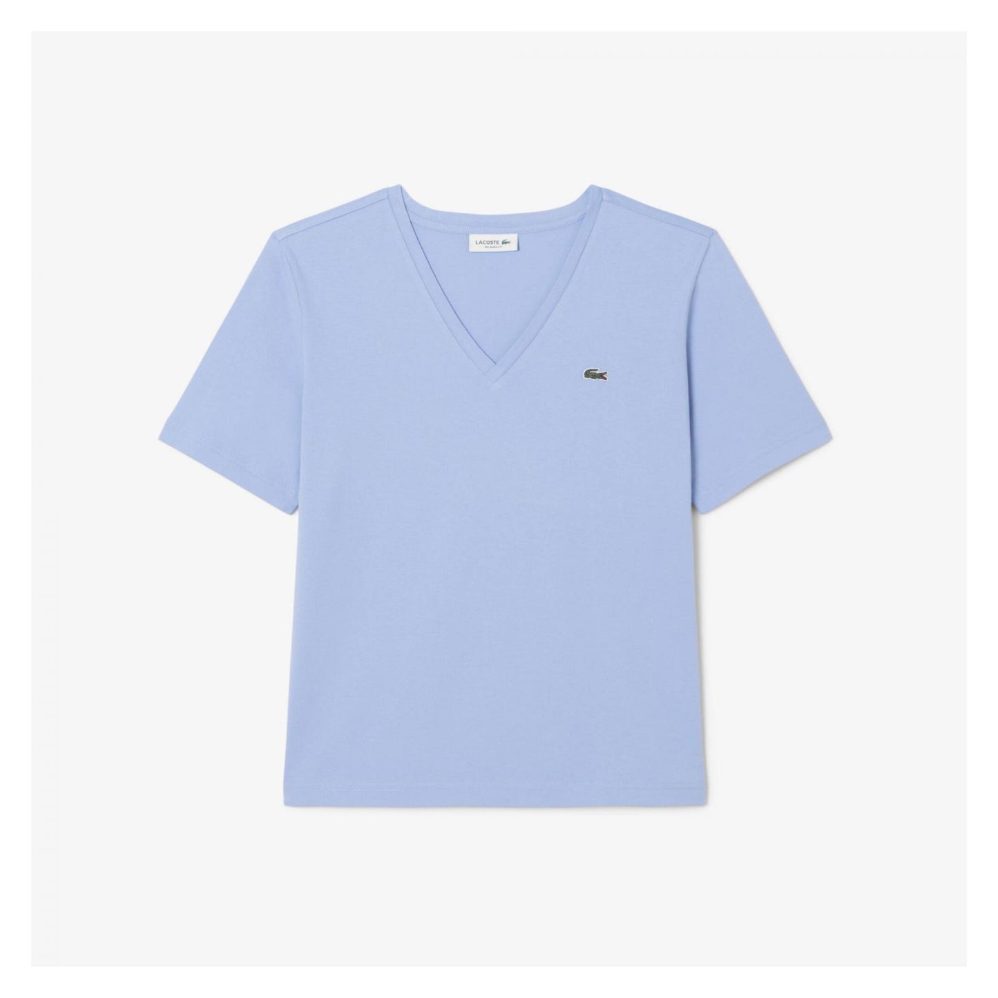 Camiseta De Algodón Suave Cuello En V Fit Relax
