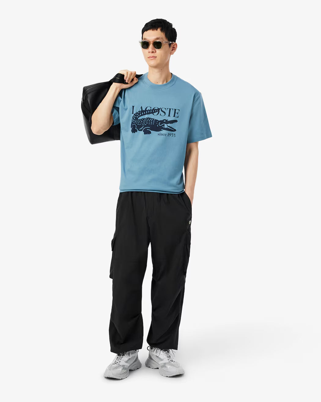 Camiseta De Algodón De Fit Clásico Con Estampado