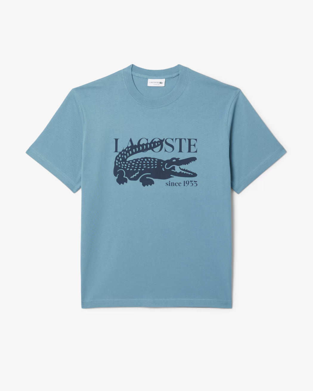 Camiseta De Algodón De Fit Clásico Con Estampado