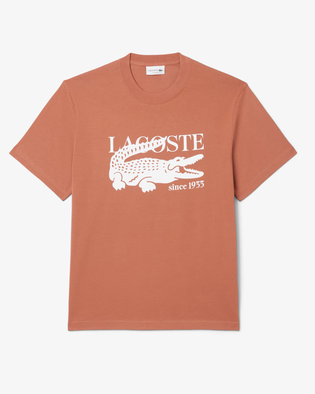 Camiseta De Algodón De Fit Clásico Con Estampado