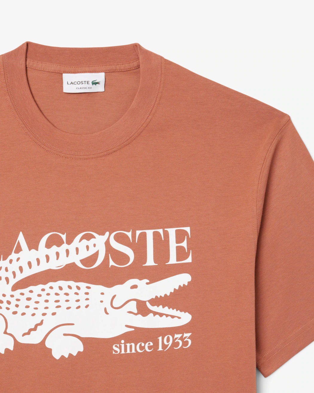 Camiseta De Algodón De Fit Clásico Con Estampado