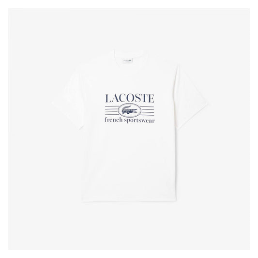 Camiseta De Algodón De Fit Clásico Con Estampado