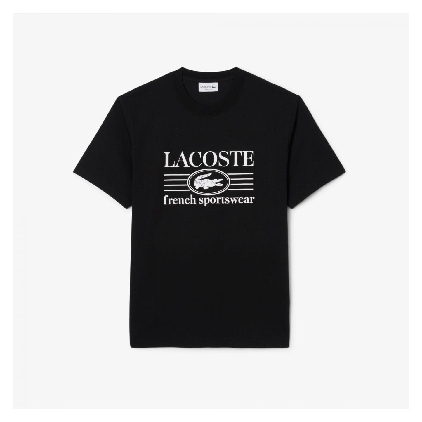 Camiseta De Algodón De Fit Clásico Con Estampado