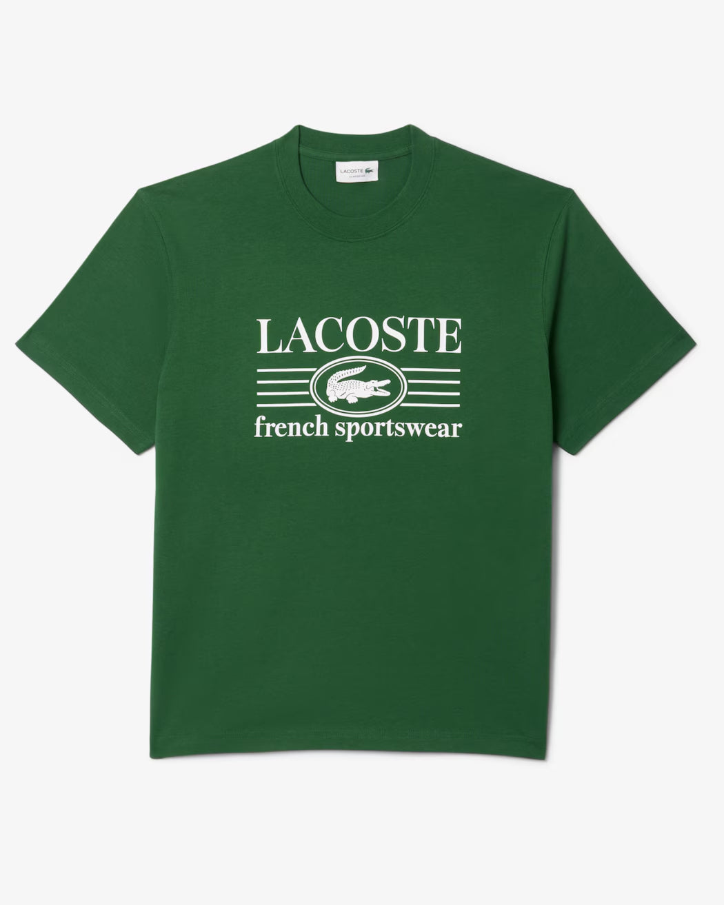 Camiseta De Algodón De Fit Clásico Con Estampado
