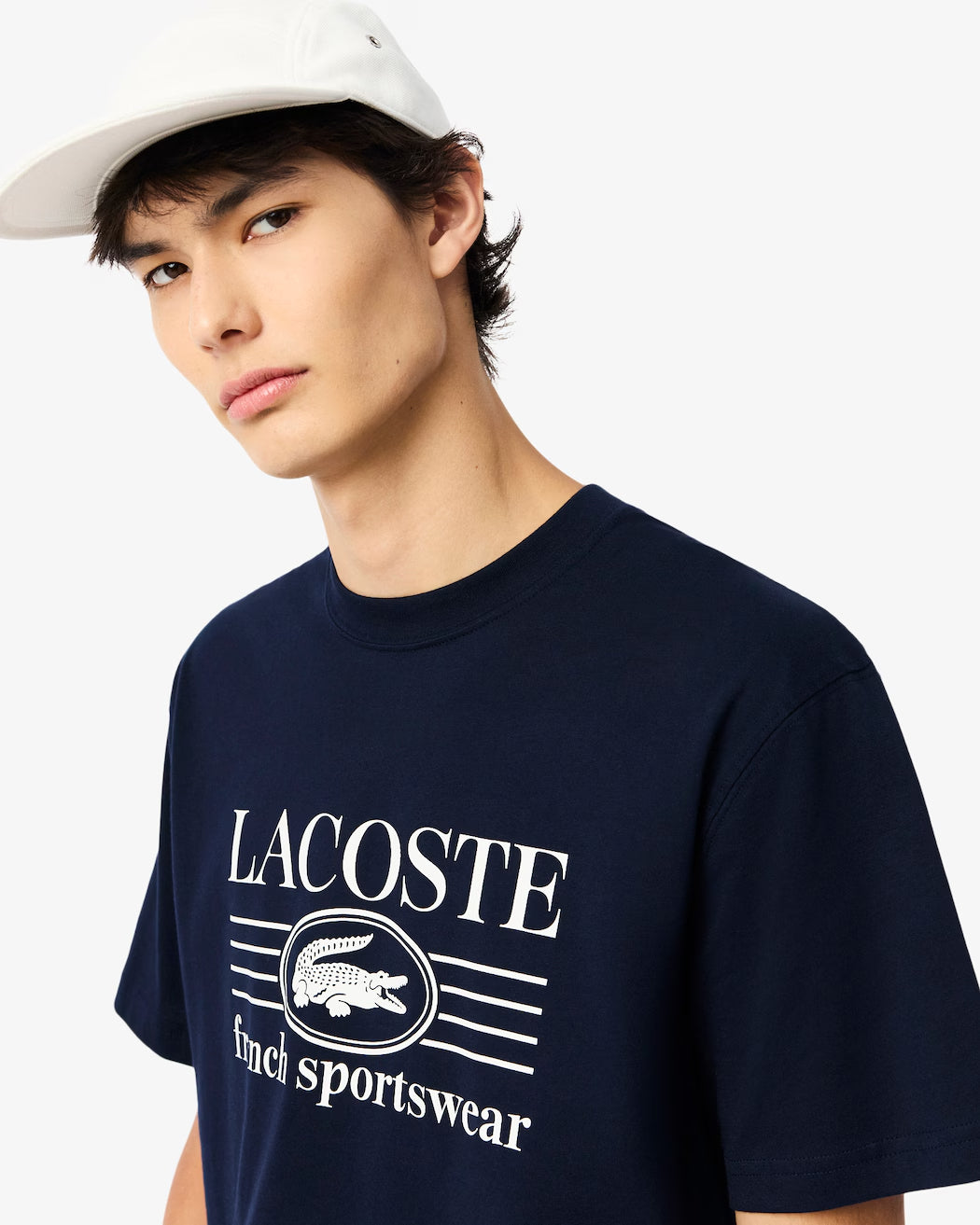 Camiseta De Algodón De Fit Clásico Con Estampado