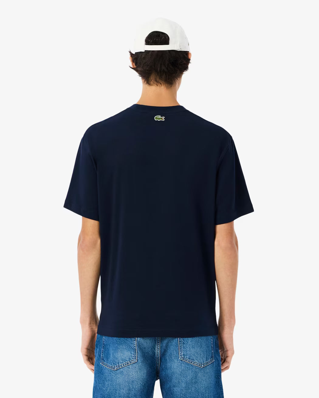 Camiseta De Algodón De Fit Clásico Con Estampado